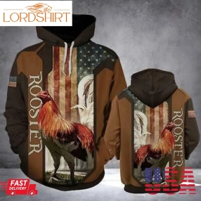 Rooster Pullover And Zip Pered Hoodies Custom 3D Rooster Graphic Printed 3D Hoodie All Over Print Hoodie For Men For Women