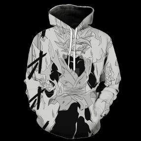 Rose Goku Manga Super Saiyan Goku Black Dragon Ball Super Hoodie 3D