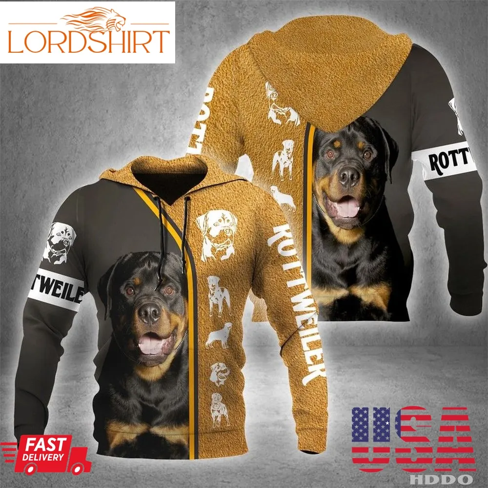 Rottweiler 3D Hoodie For Men For Women All Over Printed Hoodie