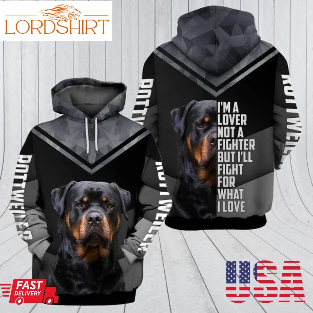 Rottweiler Dog Rottweiler Rottweiler 3D Hoodie Sweatshirt