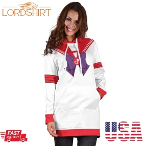 Sailor Mars Custom Women Hoodie Dress Sailor Moon Anime Cosplay Costume