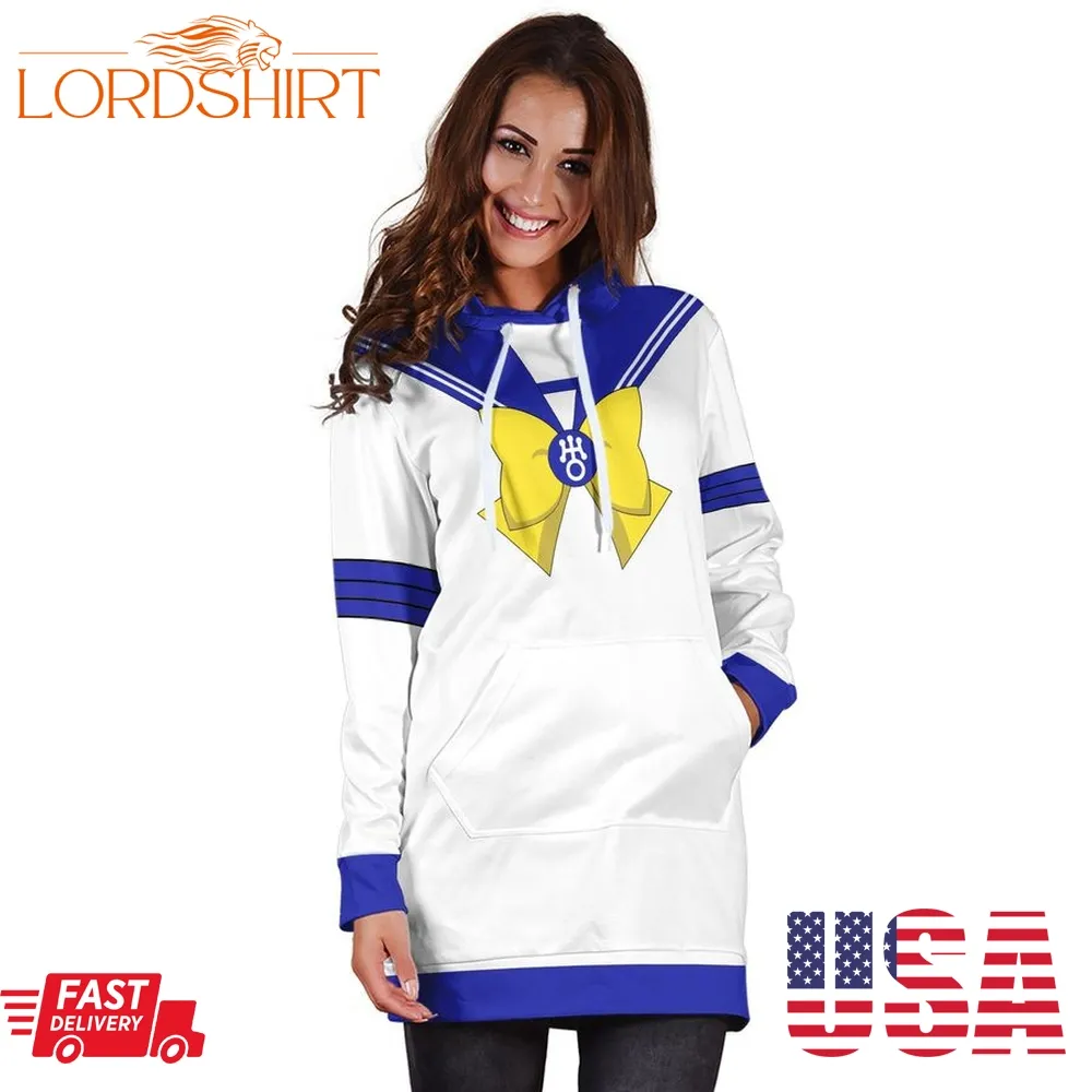 Sailor Uranus Custom Women Hoodie Dress Sailor Moon Anime Cosplay Costume