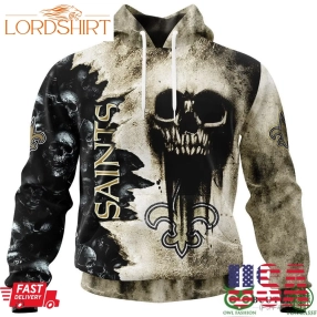 Saints Halloween Cemetery Skull 3D Hooodie Sweatshirt