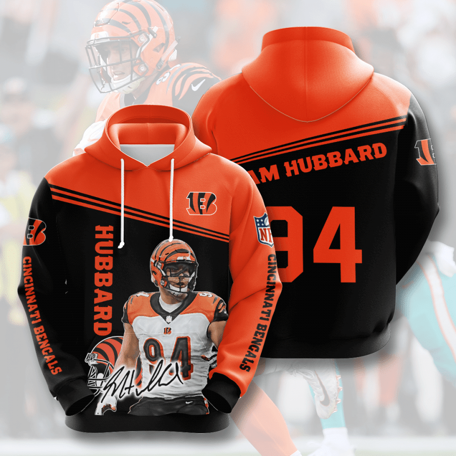 Sam Hubbard Cincinnati Bengals Men And Women 3D Full Printing Hoodie Cincinnati Bengals 3D Full Printing Shirt