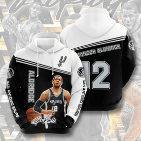 San Antonio Spurs Lemarcus Aldridge 3D Hoodie For Men For Women All Over Printed Hoodie