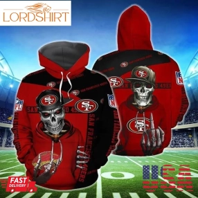 San Francisco 49Ers Hip Hop Skull 3D Hoodie For Men For Women All Over Printed Hoodie