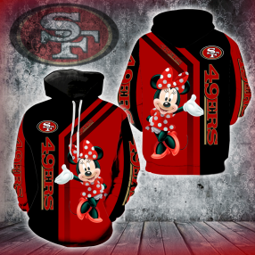 San Francisco 49Ers Minnie Mouse 3D Hoodie For Men And Women