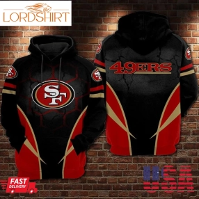 San Francisco 49Ers Nfl Football Black Red 3D Hoodie Sweatshirt For Fans Men Women San Francisco 49Ers All Over Printed Hoodie San Francisco 49Ers 3D Full Printing Shirt