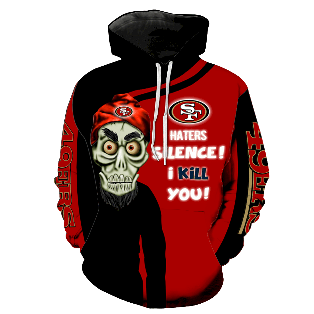 San Francisco 49Ers Skull Full All Over Print K1188 Hoodie Zipper