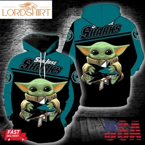 San Jose Sharks Baby Yoda Full Print K1373 Hoodie And Zipper Men Women