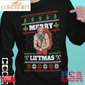 Santa Fitness Workout Shirt Christmas Liftmas Muscular No Lift No Gift Unisex Gift For Gym Swole