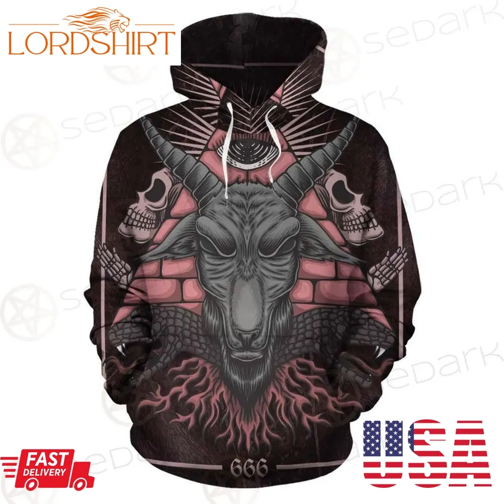 Satan Skull 3D Hoodie For Men For Women All Over Printed Hoodie