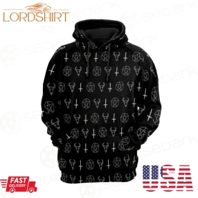 Satanic Symbol Hoodie 3D Hoodie For Men For Women All Over Printed Hoodie