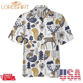 Scandinavian Christmas Hawaiian Shirt