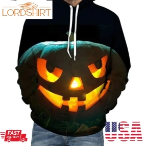 Scary Halloween Pumpkin Halloween 3D Hoodie Pullover Hoodie For Men Women S To 5Xl