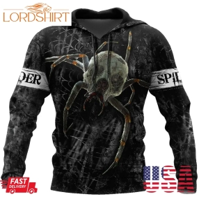 Scary Spider Skull Premium Unisex Hoodie Ml