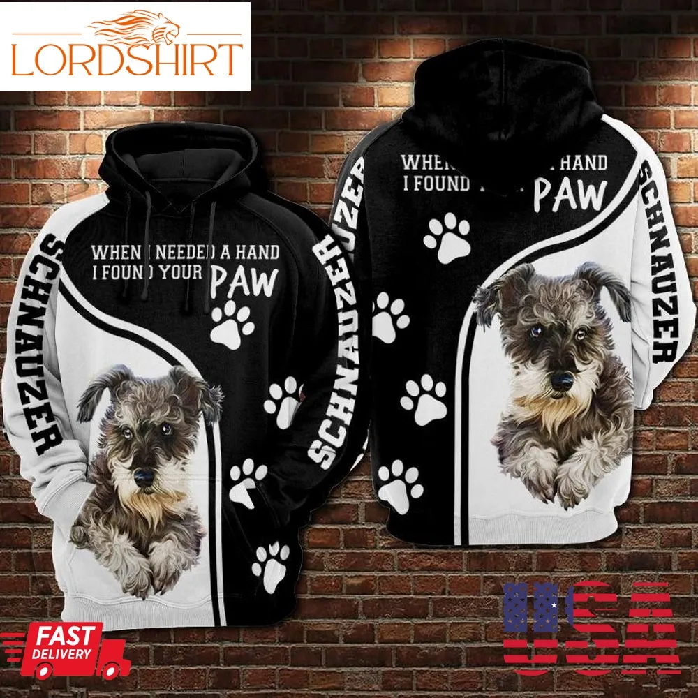 Schnauzer Dog 3D Hoodie For Men For Women All Over Printed Hoodie