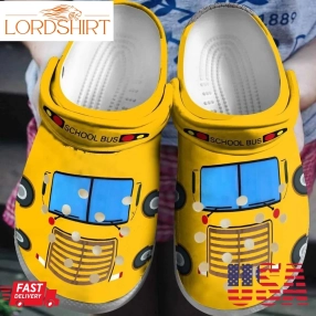 School Bus Driver Personalized Clog Custom Crocs Comfortablefashion Style Comfortable For Women Men Kid Print 3D Bus Driver