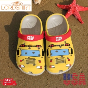 School Bus Driver Personalized Clog Custom Crocs Comfortablefashion Style Comfortable For Women Men Kid Print 3D Lovely School Bus