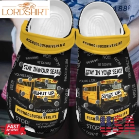 School Bus Driver Personalized Clog Custom Crocs Comfortablefashion Style Comfortable For Women Men Kid Print 3D School Bus Driver Life