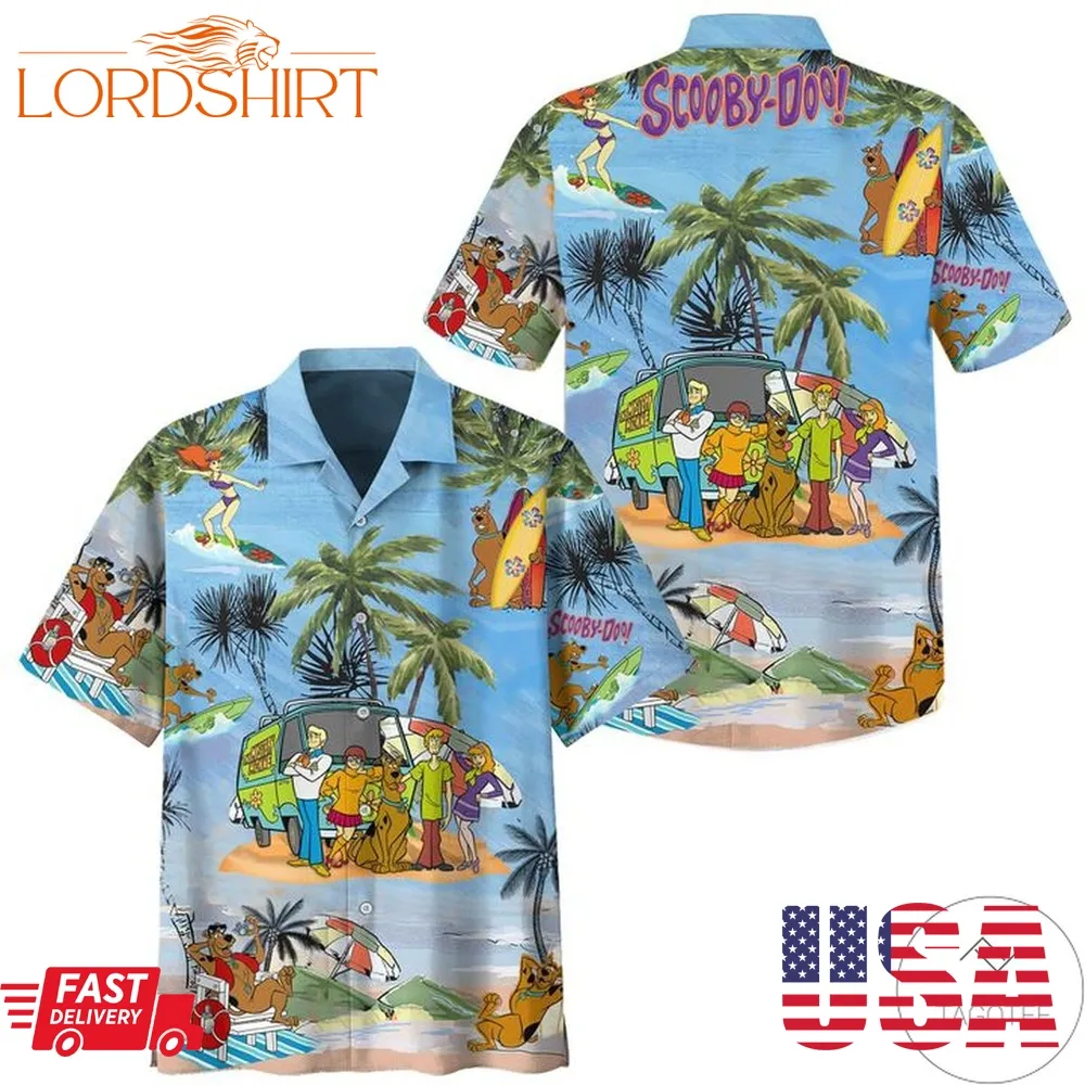 Scooby Doo Summer Beach Vacation Hawaiian Shirt