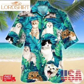 Scottish Fold Cat Lovers Gift Hawaiian Shirt