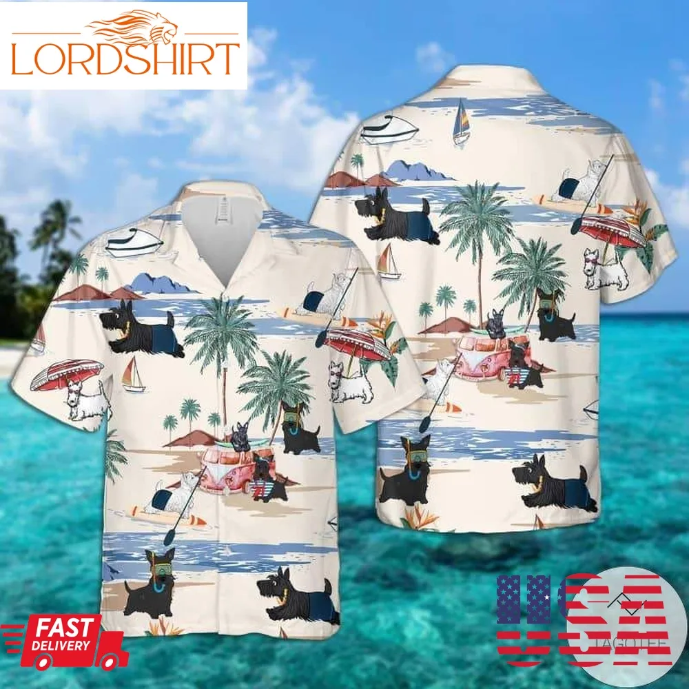 Scottish Summer Beach Hawaiian Shirt