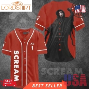 Scream Horror Killer The Ghostface Halloween Vintage Baseball Jersey