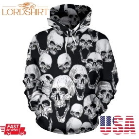 Screaming Skulls Men Hoodie