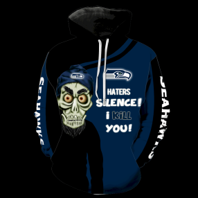 Seattle Seahawks New Skull Full All Over Print K1212 Hoodie Zipper