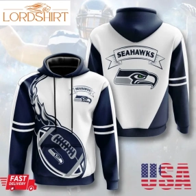 Seattle Seahawks Pullover And Zippered Hoodies Custom 3D Graphic Printed 3D Hoodie All Over Print Hoodie For Men For Women