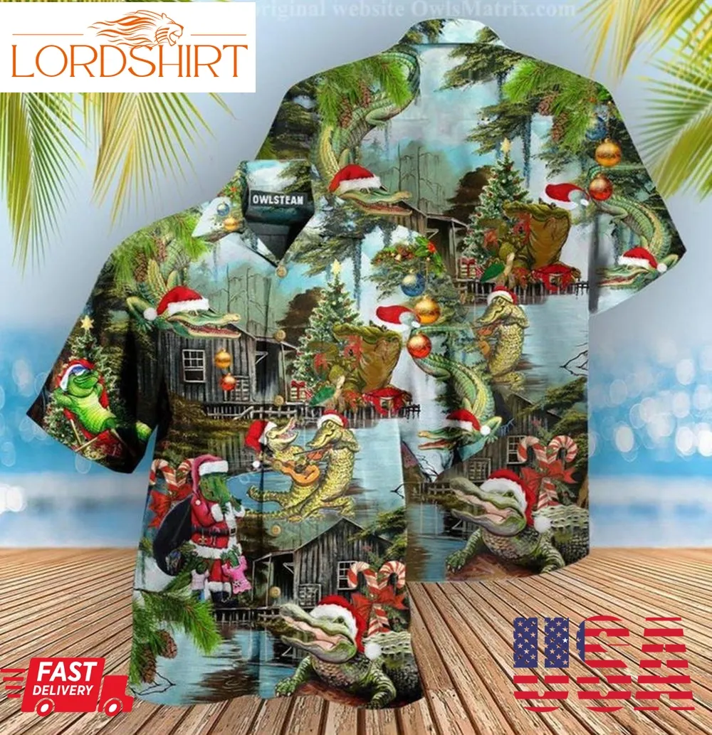 See You Late Alligator Christmas Hawaiian Shirt