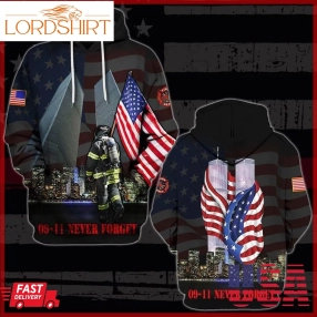 September 11 Memorial Never Forget Us Heroe Pullover And Zip Pered Hoodies Custom 3D Graphic Printed 3D Hoodie All Over Print Hoodie For Men For Women