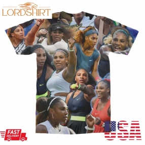 Serena Williams Photo Collage T Shirt