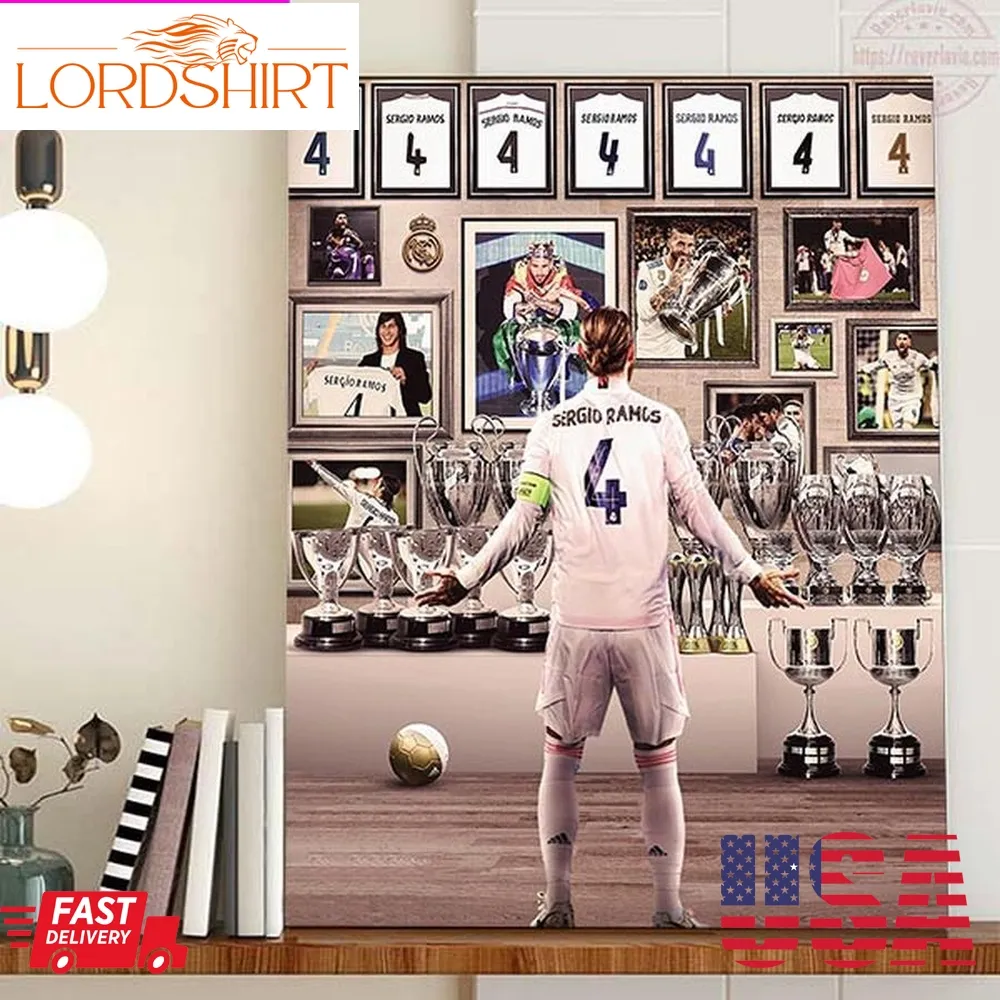 Sergio Ramos Joined Real Madrid 17 Years Ago Home Decor Poster Canvas