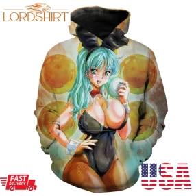 Sexy Bunny Bulma Bunny Bulma Dragon Ball Hoodie 3D