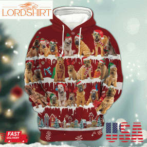 Shar Pei Snow Christmas 3D Hoodiegif