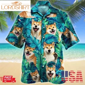 Shiba Ine Dog Hawaiian Shirt