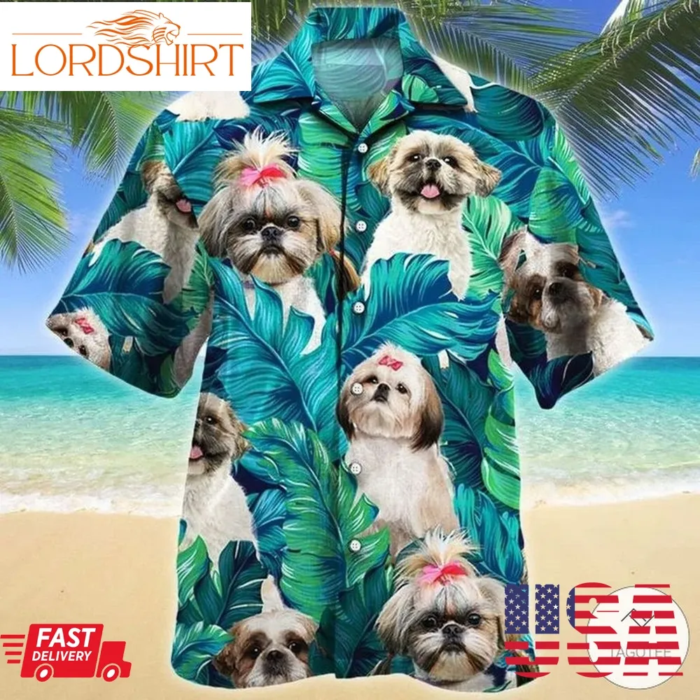 Shih Tzu Dog Hawaiian Shirt