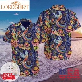 Shop Colorful Hummingbird Mandala Summer Vibe Hawaiian Aloha Shirts 2808H