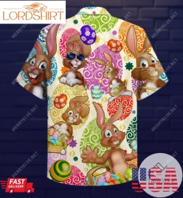 Shop Happy Easter Day Unisex Authentic Hawaiian Shirt 2023