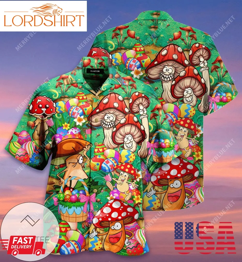 Shop I Am A Fungi In Easter Authentic Hawaiian Shirt 2023