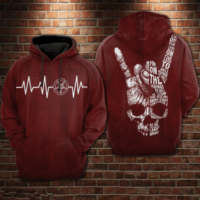 Sigil Skull All Over Printed Hoodie