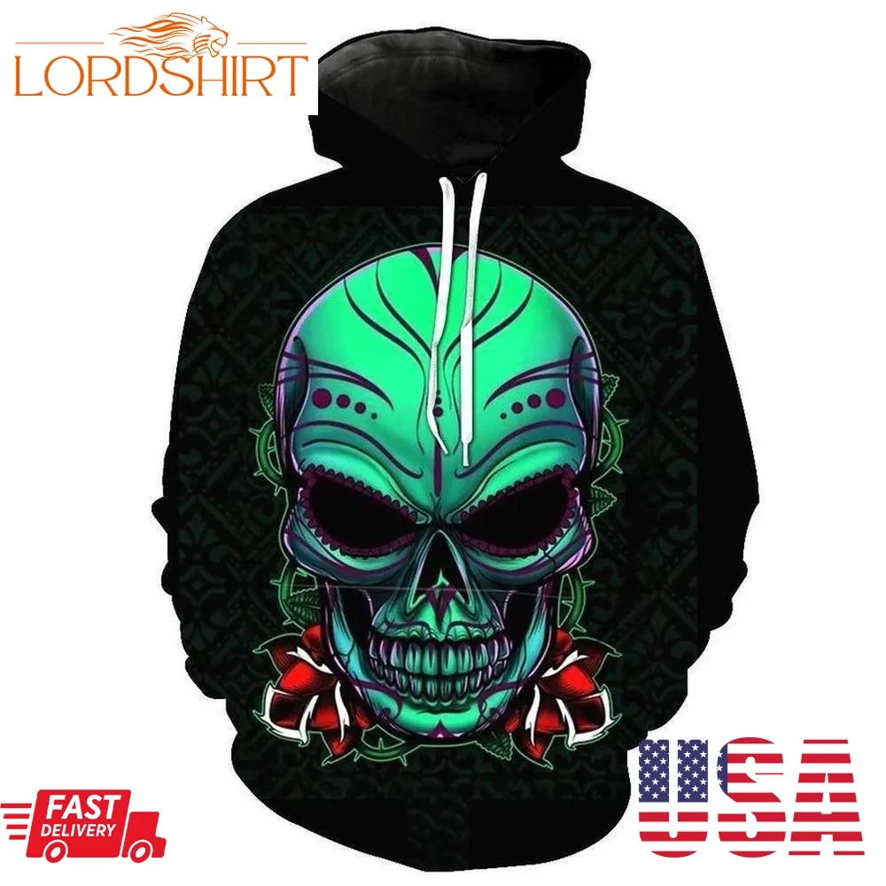 Skull 3D Hoodie For Men For Women All Over Printed Hoodie