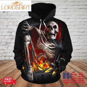 Skull 3D Hoodie_Get Out Of The Hell  Pl304