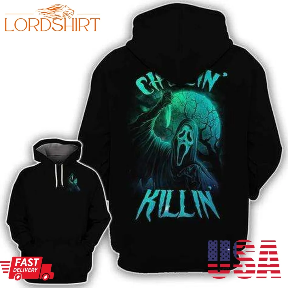 Skull Chilling Killing Horror Hoodie 3D