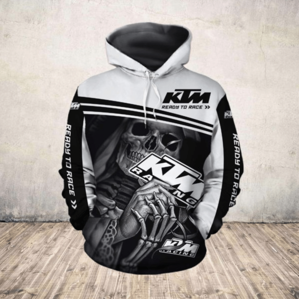 Skull Death Hug Ktm Men And Women 3D Full Printing Hoodie Zip Hoodie Ktm Ag 3D Full Printing Shirt