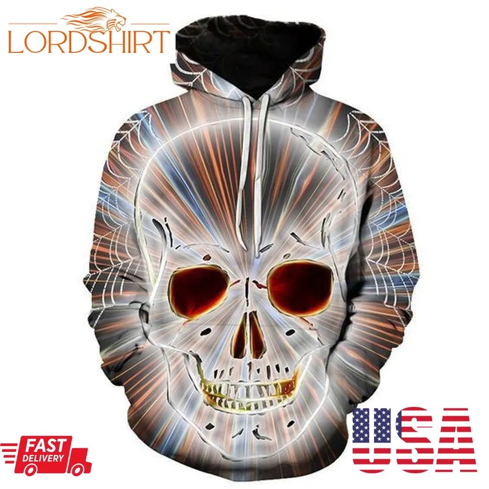 Skull Face Pullover And Zippered Hoodies Custom 3D Graphic Printed 3D Hoodie All Over Print Hoodie For Men For Women