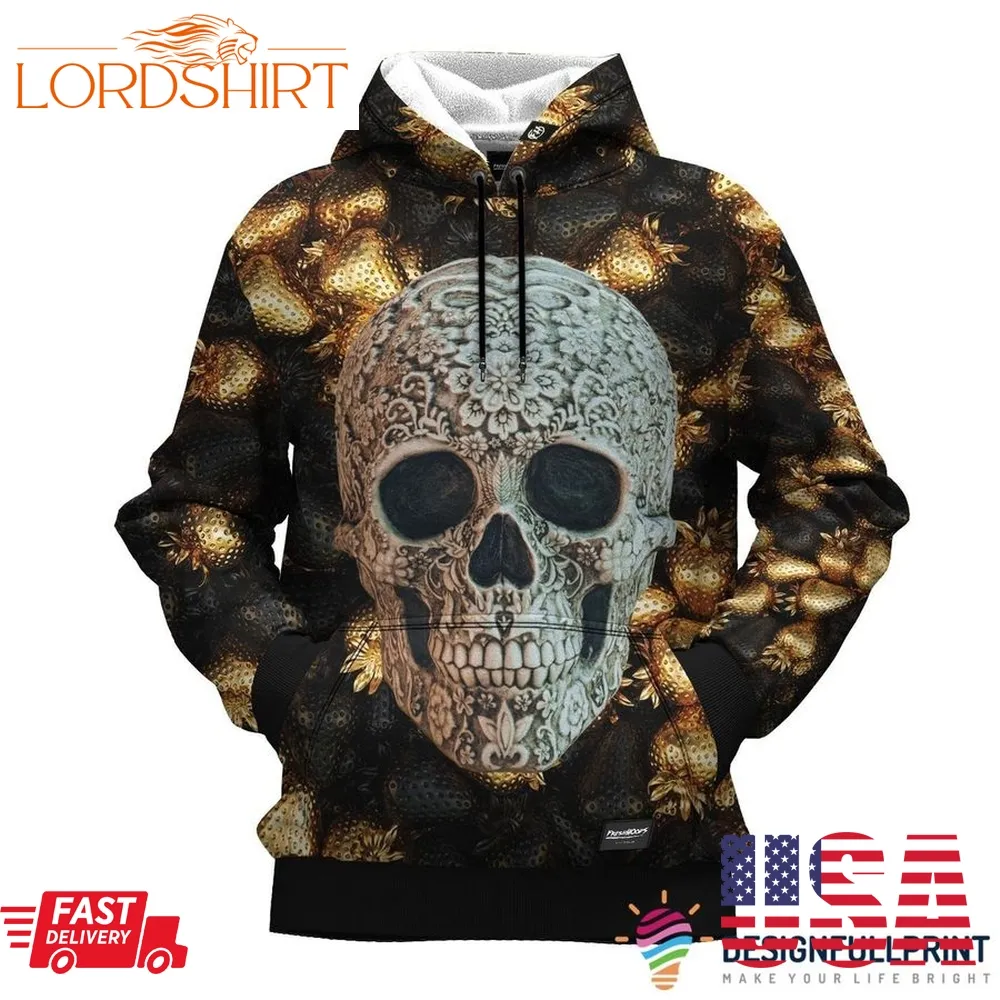 Skull Gift Golden Treasure Skull Unisex Hoodie Ln