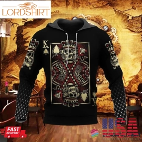 Skull Gift Poker Skull King Unisex Hoodie Ln